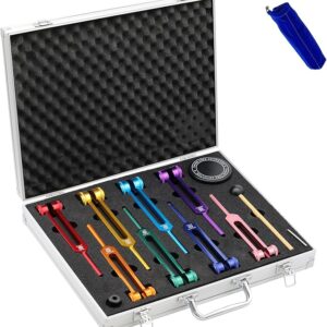 Chakra Tuning Fork Set, 8 Color