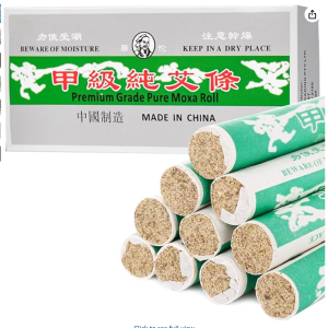 OSPNIEEK Pure Moxa Rolls, 10 Rolls Handmade Mild Moxibustion Mugwort Sticks, Natural Moxa Cones for Waist Neck Knee Back Acupoint Care, Ai Jiu 艾草条 艾灸 Brand: OSPNIEEK
